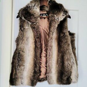 Luxury Faux Fur Vest With Tag Certified Animal Friendly Size S